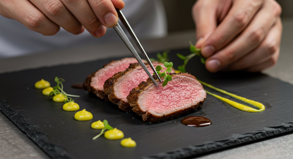フレンチ 肉料理 盛り付け