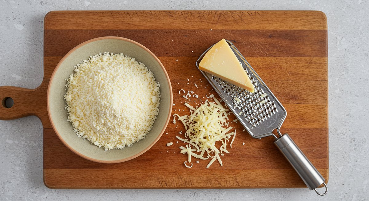パスタにかけるチーズ