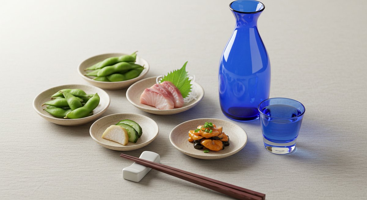 日本 酒 水色の瓶