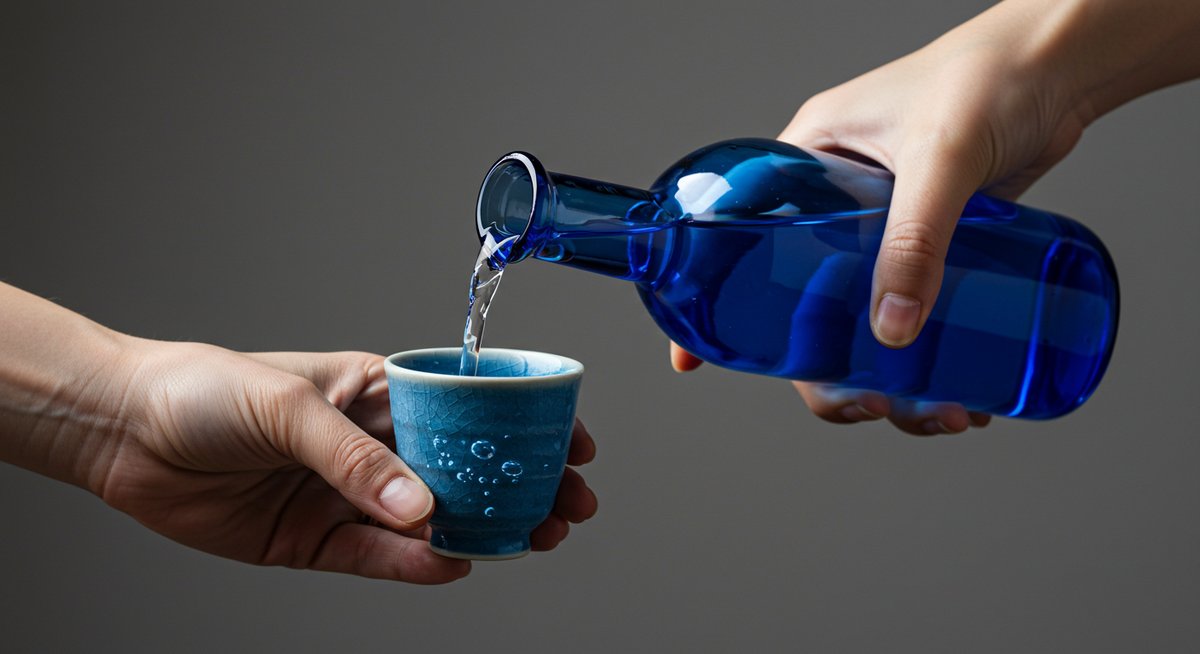 日本 酒 青い 瓶 飲み やすい