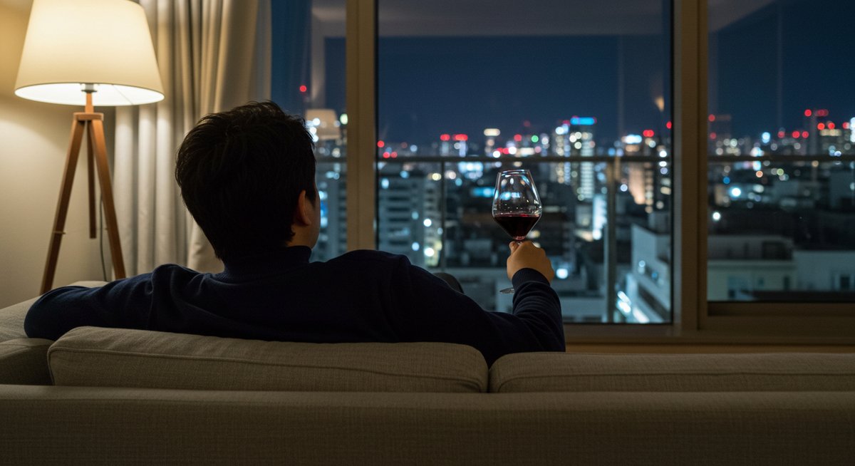 夜 赤 ワイン 効果